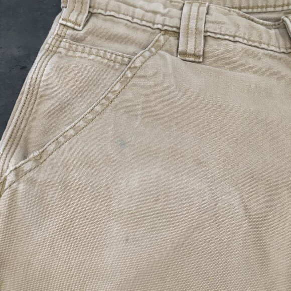 CARHARRT Relaxed Fit Beige Rugged Flex Canvas Work Pant - Picture 12 of 16